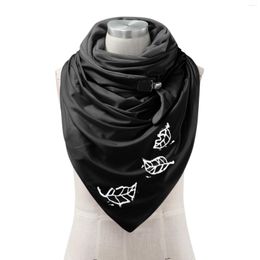 Scarves Scarf And Hat Sets Fashion Women Printing Button Shawl Soft Wrap Casual Warm Windproof Bridal 10183