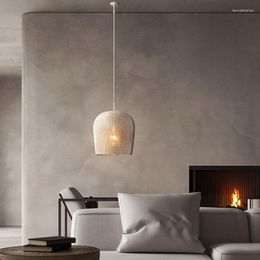 Pendant Lamps Chandeliers Led Art Ceiling Lamp Japanese-style Wabi-Sabi Wind Handmade Rattan Lustre Bar Bedroom Bedside Hanging Lights