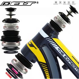 Bike Headsets Bicycle Headset CNC 44 28.6 55 56 39.8 30MM Tapered 28.6 Straight Tube Fork Internal Steering Bearing Pads Accessories 230621