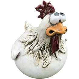 Garden Decorations Funny Chicken Fence Decor Resin Statues Chicken Hen Sculpture Art Craft Courtyard Home Garden Farm Yard Decorations Backyard 230620