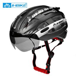 Cycling Helmets INBIKE Cycling Helmet Ultralight Bicycle Helmets Man with Goggles MTB Bike Helmet Men Women Mountain Road Sport Specialiced MX-3 230620