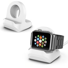 Apple watch Ultra 8 7 6 5 4 3 2 1 SE SE2 Apple Watch Charger Stand - Non-Slip Silicone Dock Holder With Integrated Cable Management Slot 45mm 49mm 40mm