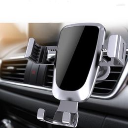 Tripods Gravity Car Aluminium Alloy Holder For Phone In Air Vent Mount Clip Cell Smartphone