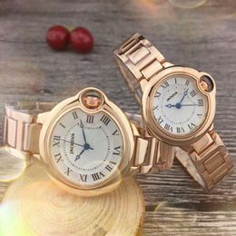 Relogio Masculino Popuar quartz fashion mens womens watches 38mm 32mm auto date couple unisex roman dial wristwatch Girl Valentine285Q