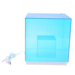 Table Lamps LED Night Light With USB Powered Acrylic Magic Cube Lighting For Cafe Bars Living Room Bedroom Bedside