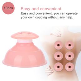 Other Massage Items 10 Pcs Silicone Cupping Masssage Suction Cup Therapy Vacuum Body Health Care Set 230621