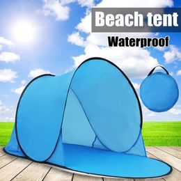 Tents and Shelters Outdoor Portable Tent UV Beach Camping Pop Up Open Mat Folding Automatic for 12 Person 230621