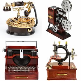 Novelty Items European Classical Phone Music Box Girl Gift Home Decoration Ornaments Christmas Birthday Years Gift Music Box Drop 230621