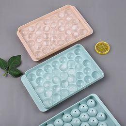 1pc Ice Cube Mould Ice Cube Tray With Cover Ice Tray Spherical Diamond Ice Tray Ice Ball Mould Birthday Gift-Round