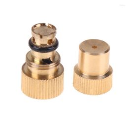 Watering Equipments 5pcs Adjustable Brass Atomizing Spray Nozzles Lawn Grass Greenhouses Garden Sprinkler Heads Irrigation Supplies