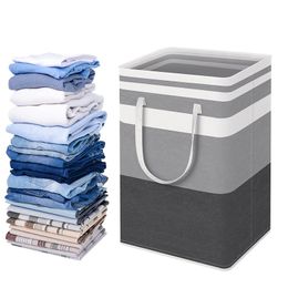 Storage Baskets 75L Large Capacity Foldable Laundry Basket Oxford Dirty Clothes with Handles Bathroom Organizer cghng 230621