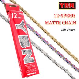 Bike Chains YBN Current 12v Mtb Chain 12 Speed Bicycle Single Mountain Road Cycling With Quick Link Power 126L 230621