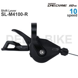 Bike Groupsets SHIMANO DEORE M4100 10 Speed Shifter SL M4100 R Right Shift Lever Clamp Band 10 speed original parts 230621