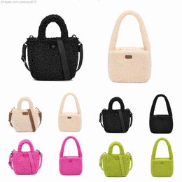 Designer BagMini womens teddy clutch tote bag Fleece Adeline Sherpa fashion handbag Luxury mens Designer Malibel shoulder strap Crossbody Lambswool bags