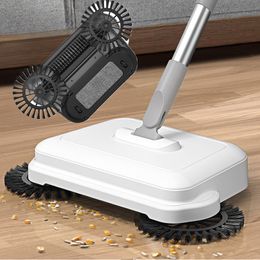 Hand Push Sweepers Sweeper Magic Broom Dustpan Set Cleaning Machine Floor Vacuum Cleaner Household Lazy Allinone Sweeping Tools 230621