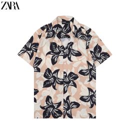 6# Luxury Designer Shirts Mens Fashion Geometric print bowling shirt Hawaii Floral Casual Shirts Men Slim Fit Short Sleeve Variety M-XXXL#52