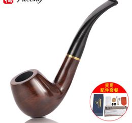 Smoking Pipes Stock Sandalwood Pipe Package Gifts Perfect Solid Wood Men's Philtre Pipe