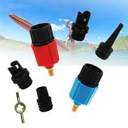 Beach accessories Sup Air Pump Adapter Inflatable Paddle Rubber Boat Kayak Adaptor Tire Compressor Converter 4 Nozzle 230621