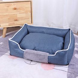 Beds for Small Dogs Medium Dog Bed Large Basket Supplies Accessories Plush Cushion Fluffy Washable Kennel Warm Pet Puppy Cats