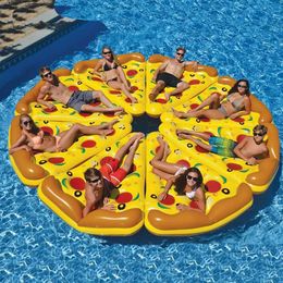 Air Inflation Toy Environmental Protection PVC Floating Row Fruit Pizza Ice Cream Swimming Pool Inflatable Ring Beach Water Bed Adult 230621