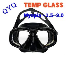 Diving Masks QYQ Snorkelling Mask Optical Myopia Lens Suit Adult Universal Free Equipment 230621