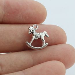 120PCS Charms Pendants Toys Trojans Horse 14X15X5mm Fit DIY for Jewellery Making and Craftin A-20