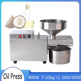 Home Oil Press 110V/220V Oil Extractor High Extraction Sesame Flax Seed Peanut Press Oil Machine 800W