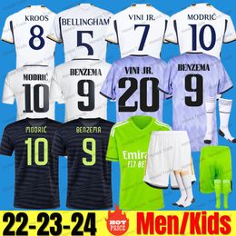 2023 2024 BELLINGHAM VINI JR soccer jerseys Tchouameni 23 24 football shirt CAMAVINGA ALABA MODRIC Rodrygo 11 Camisetas men kids kit uniforms fans player Champions