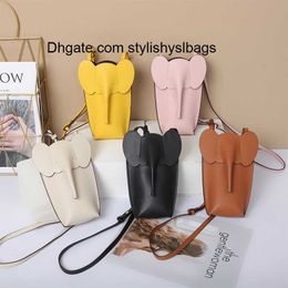 Evening Bags Luxury Women Leather Small Handbag Cute Elephant Shape Mobile Phone Bag Female New Fashion Shoulder Bag Versatile Crossbody Bag