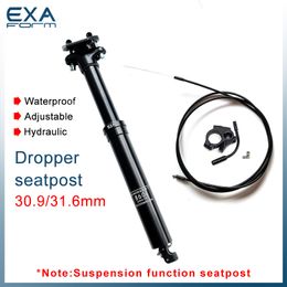 Bike Stems KS EXA FORM 860i 900i Adjustable height Suspension Seatpost hydraul Tube Internal Cable Remote Routing Control Dropper 230621