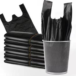 Trash Bags Garbage Bag Edtra Large Household Thickened Tote Plastic Flat Black Vest Wholesale 230621