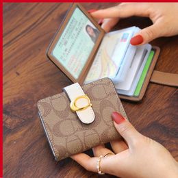 Stylish and Exquisite Small Purse Card Bag Female High Face Value Multi Card Slot Thin Type New Motor Vehicle Driver's License Cover Multi-function Protection