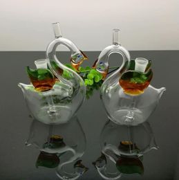 Smoke Pipes Hookah Bong Glass Rig Oil Water Bongs Hot selling swan glass hookah bottle accessories in Europe and America