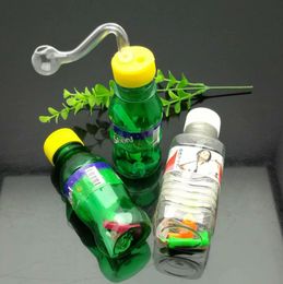 Smoke Pipes Hookah Bong Glass Rig Oil Water Bongs Mini portable plastic hookah bottle as a gift