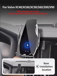 Car Phone Holder For Volvo Full line XC40 XC60 XC90 S60 S90 V90 Block -type base wireless bares rack accessories