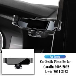 Car Phone Holder For Toyota Corolla 2018-2022 Levin 2014-2022 Gravity Navigation Bracket Stand Air Outlet Clip Rotatable Support