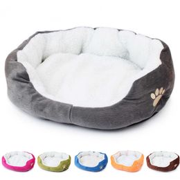 Pet Bed Dog Cat Kennel Warm Cozy for Dogs House Removable Washable Pets Accessories