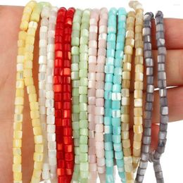 Beads Natural Column Shape Shell Mother Of Pearl Loose Spacer For Needlework Jewelry Making DIY Bracelet Necklace Handmade 15''