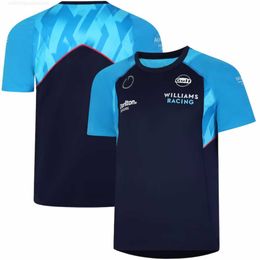 T-shirts Williams Racing 2023 Team Training Jersey T-shirt Uniform F1 Shirt Formula One Suit and Casual Sport