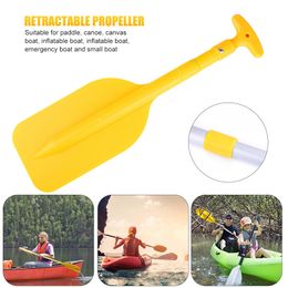 Beach accessories 1PC Retractable Paddle Oar Portable Telescope Rafting Boating Collapsible Adjustable Safety Boat for Water Sport 230621
