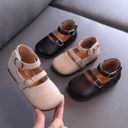 Flat Shoes Autumn Spring Korean Version Of Girl Princess Single Small Leather Antiskid Soft Sole Baby Walking