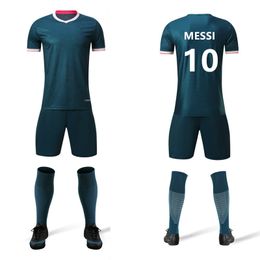 Other Sporting Goods Football Jerseys Kids Men Soccer Jerseys Set Boys Women Football Training Uniforms Blank Football Jerseys Set Clothes Print 230621