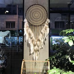 Decorative Figurines Nordic Decor Dream Catcher White Macrame Wall Hanging For Wedding Garden Home Girl's Room Decoration Ornaments