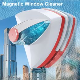 Detergenti per vetri magnetici Detergente per vetri a doppia faccia Scarico automatico dell'acqua Spazzola tergicristallo Pulizia Strumenti per la casa dqwd 230621