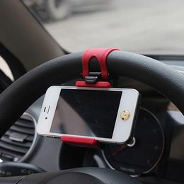 Car Steering Wheel Phone Clip Mount Holder Universal Bike Auto Camera GPS Stand Bracket for iPhone Samsung