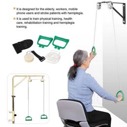 Other Massage Items Shoulder Rehabilitation Training Kit Exercise Pulley Trainer Tool for Home Use Arm Equipment Elderly 230621