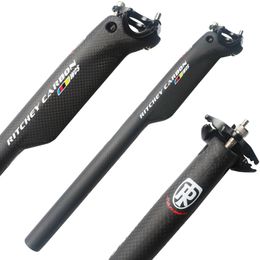 Bike Stems 2023 High Strength Carbon Fiber Seatpost After Seat the Road Bicycle Tube Rod 230621