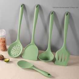 Cooking Utensils Silicone Kitchenware Soup Spoon Spatula Colander Nonstick Pan Kitchen supplies Set kitchen utensils cooking 230621