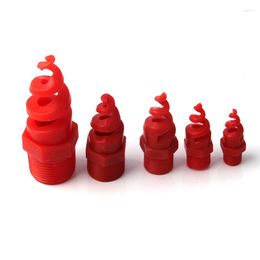 Watering Equipments 1pc Plastic Spiral Nozzle 1/4 3/8 1/2 3/4 1inch Male Thread Red Atomization Sprinkler Heads For Home Garden Irrigation