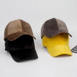 Ball Caps Women Baseball Cap Gold Velvet Light Board Solid Colour Hat Outdoor Couple Male Spring And Summer Tide Sun Visor Hats